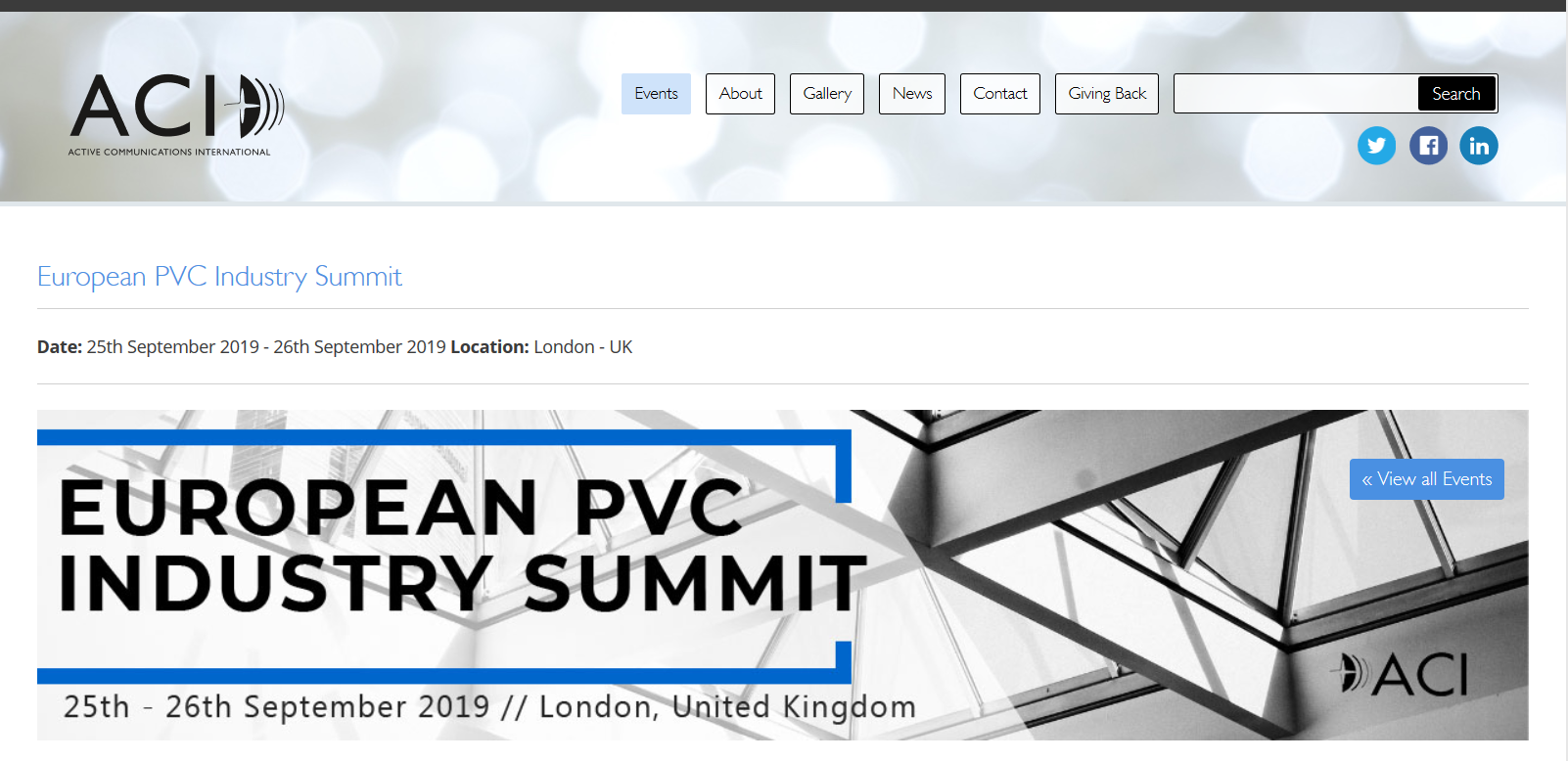 European PVC Industry Summit Groupe Français d’Etudes et d